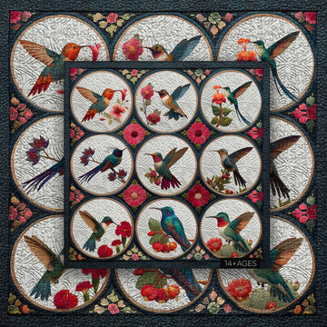 Hummingbirds Among Flowers Jigsaw Puzzle 1000 Pieces